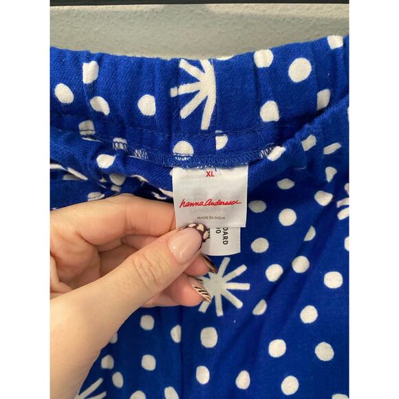 New Hanna Andersson Christmas Holiday Flannel Pajama Pants Size XL - Picture 2 of 3